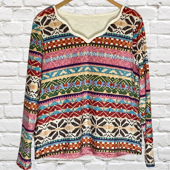 Tops - Fleece Fair Aisle Shirt